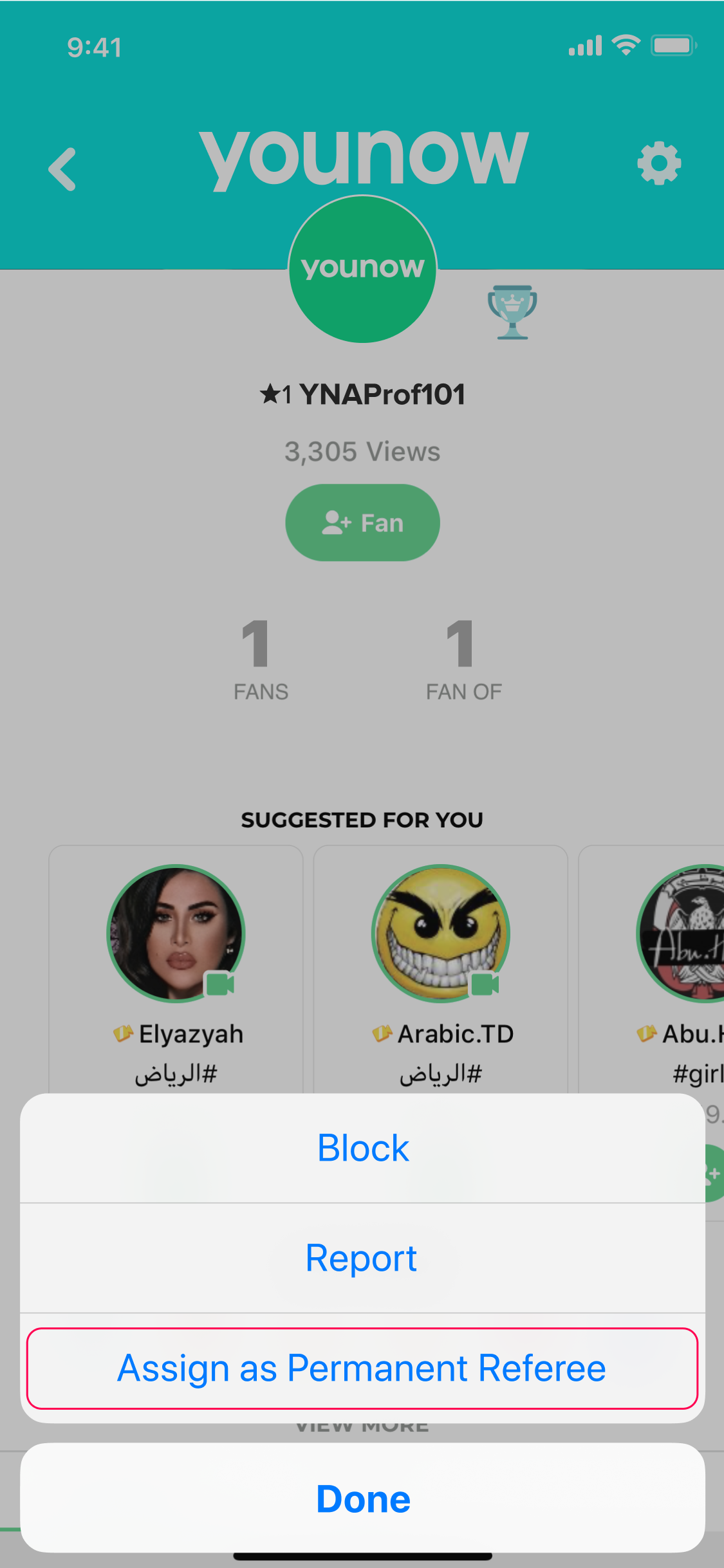 YouNow Profile